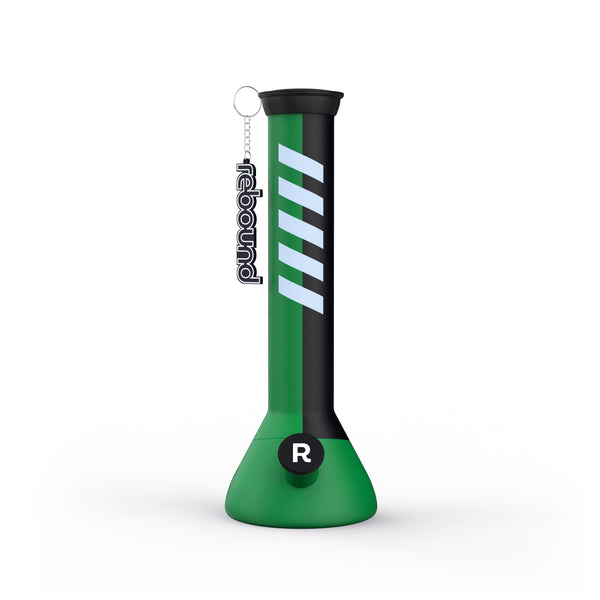 14" Waterpipe Beaker Bong (Green / Black)