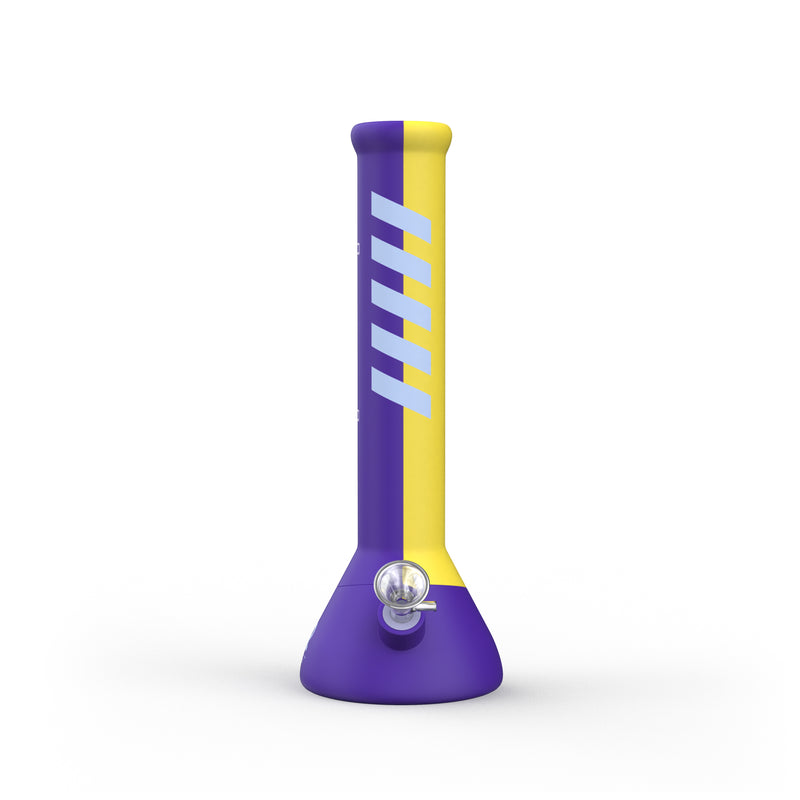 14" Waterpipe Beaker Bong (Purple/ Yellow)