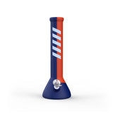 14" Beaker Bong (Blue & Orange)