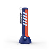 14" Beaker Bong (Blue & Orange)