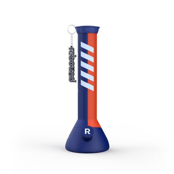14" Beaker Bong (Blue & Orange)