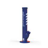 14" Waterpipe Straight Bong (Blue / Orange)