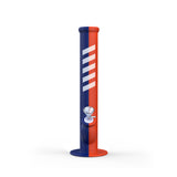 14" Waterpipe Straight Bong (Blue / Orange)