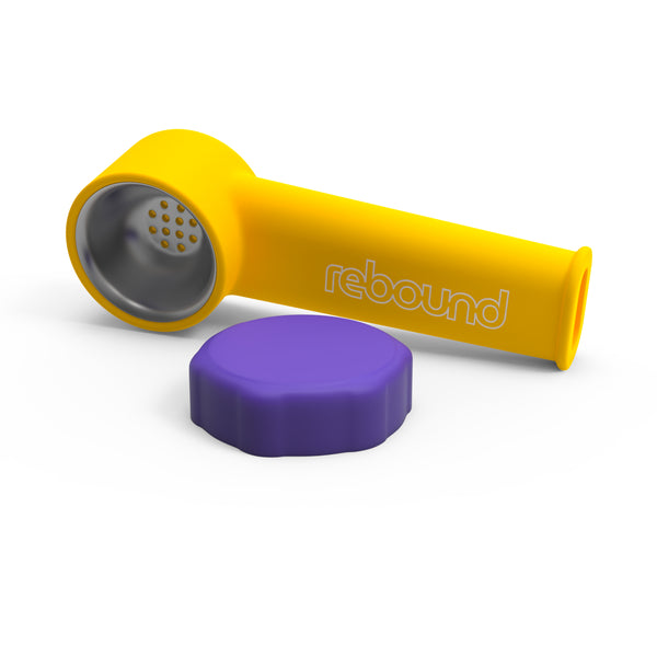 3" Silicone Pipe (Purple / Yellow)