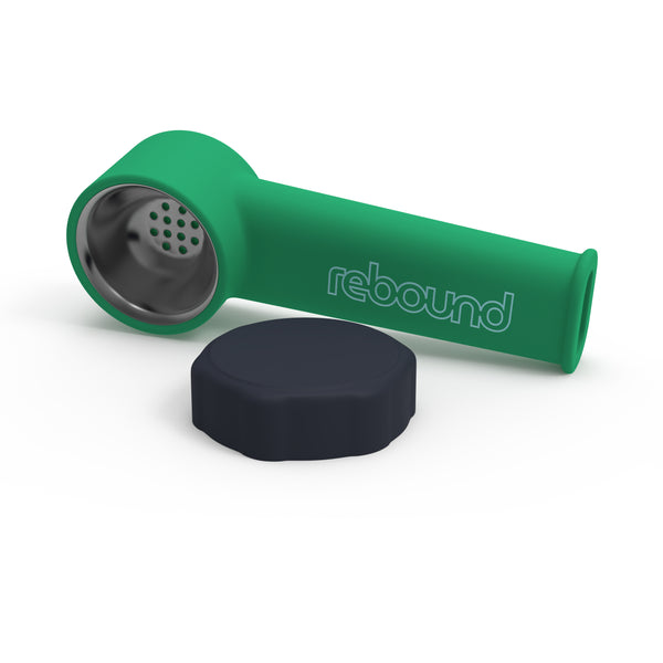 3" Silicone Pipe (Green / Black)