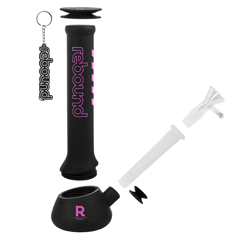 14" Beaker Bong (Black)