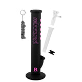 14" Waterpipe Straight Bong (Black)